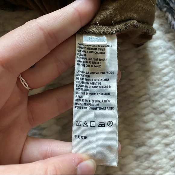 Free People Lilia Top In Olive Combo - Picture 4 of 5